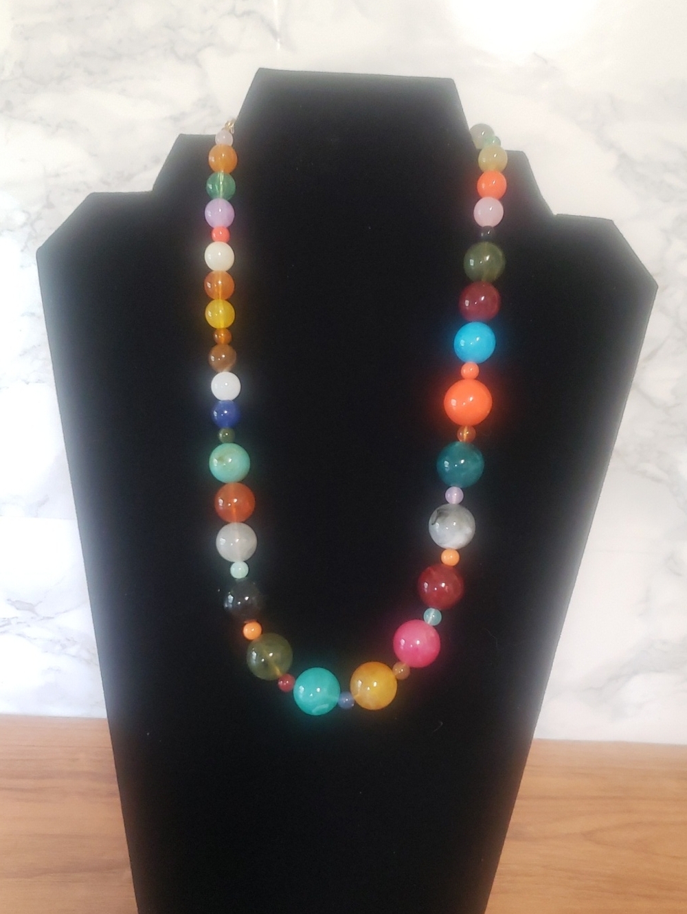 Plunder Multicolor Beaded Necklace - Vibrant Glass Ball Beads, NWOT